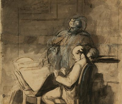 Gli amatori di stampe da Honoré Daumier